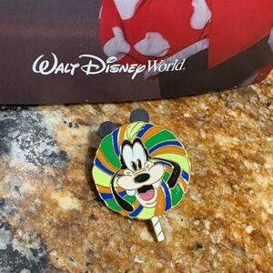 Disney Goofy Pin with Multicolor Swirl